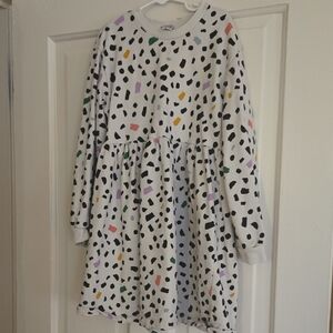 Hanna Andersson Kids Dress - Multicolor Speckle on White